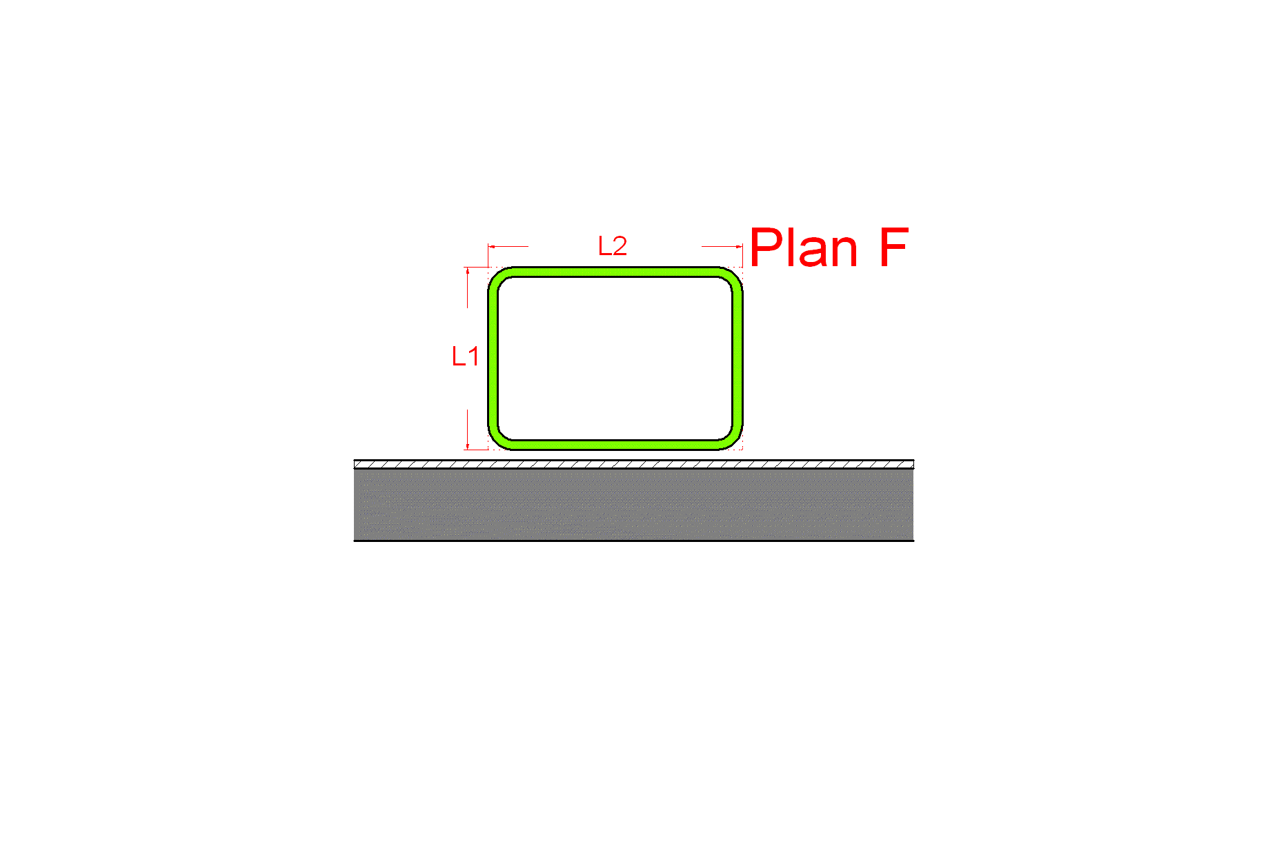 Plan-F mit Vermaßung (Maßblatt 3)