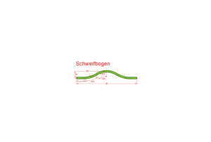 Schweifbogen mit Vermaßung