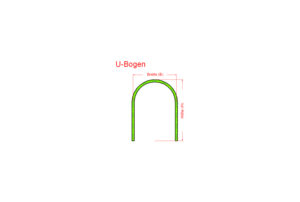 U-Bogen mit Vermaßung