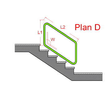 Maßblatt 4 - Parallelogramm-Form (mit Vermaßung)
